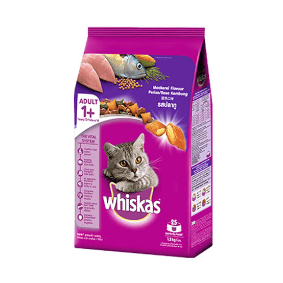 Whiskas Adult Cat Food Mackerel Flavour