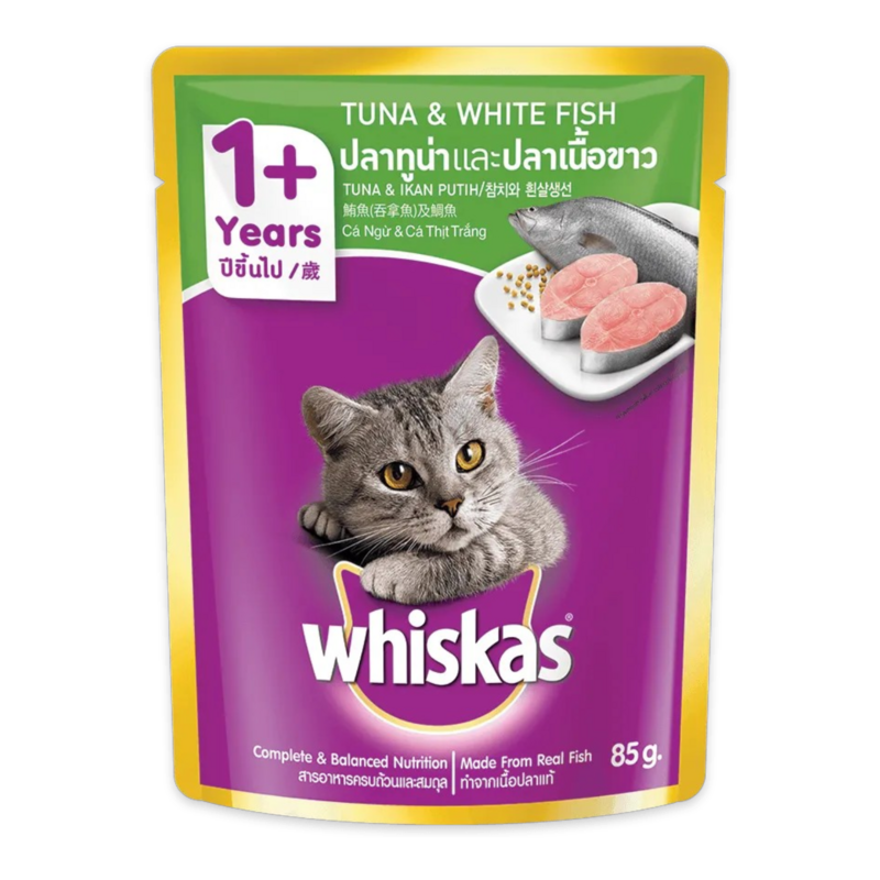 Whiskas Adult Cat Food Tuna & White Fish Flavour
