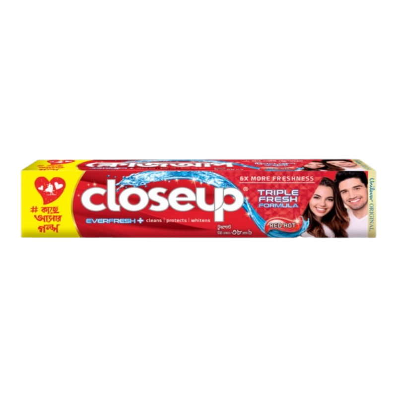 Closeup Triple Fresh Formula Toothpaste Red Hot