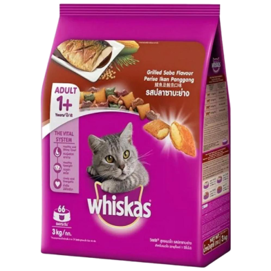 Whiskas Adult Cat Food Grilled Saba Flavour