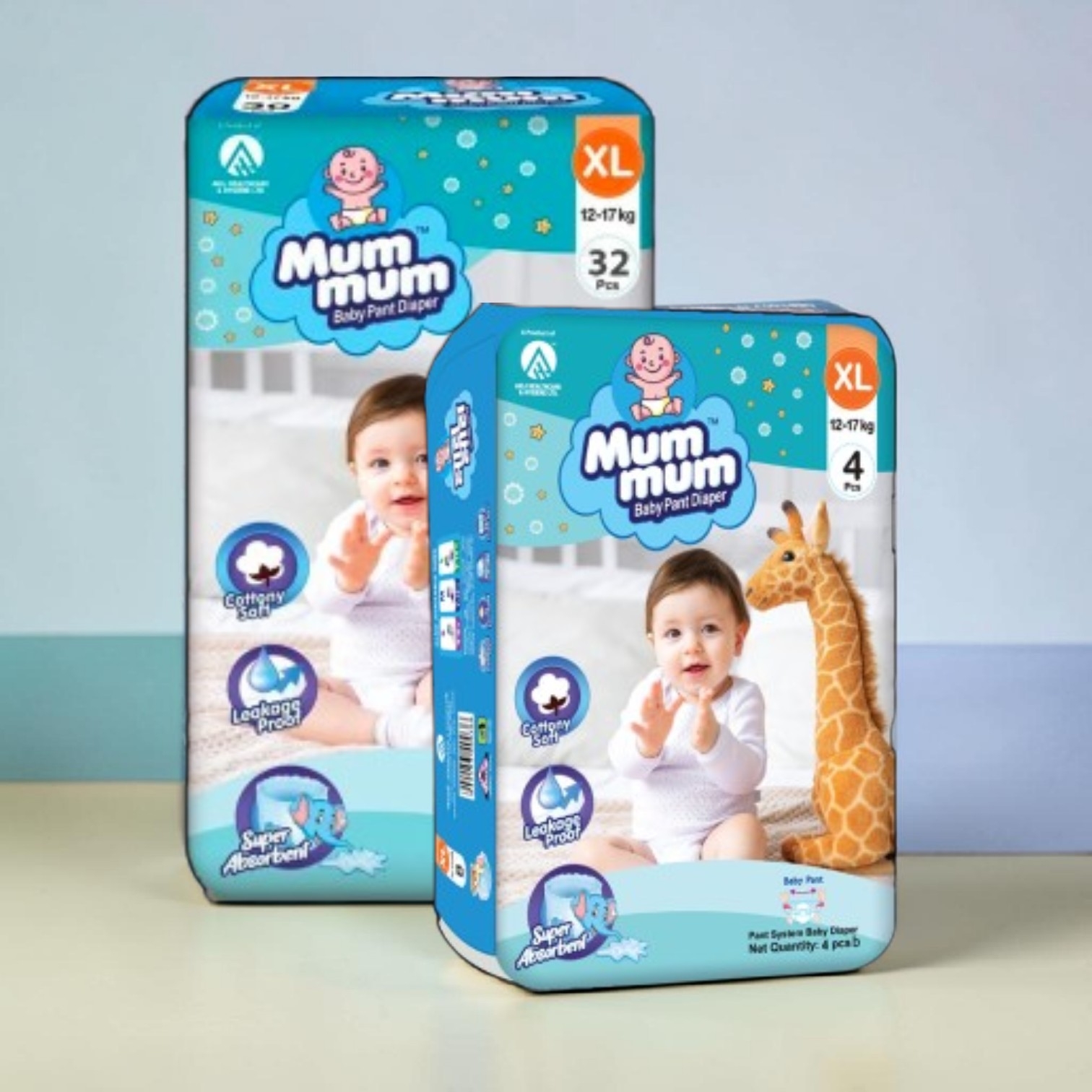 Mum Mum Baby Diaper Pant XL 12-17 KG