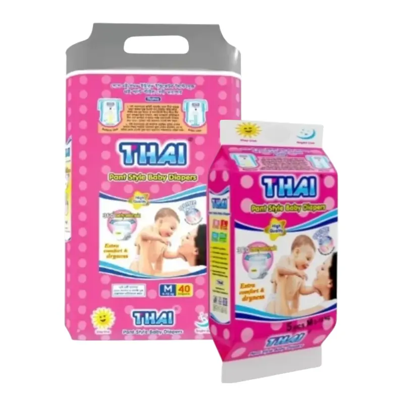 Thai Pant System Baby Diapers M Size (7-12 kg)