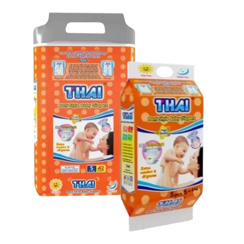 Thai Pant System Baby Diapers S Size (4-8 kg) 