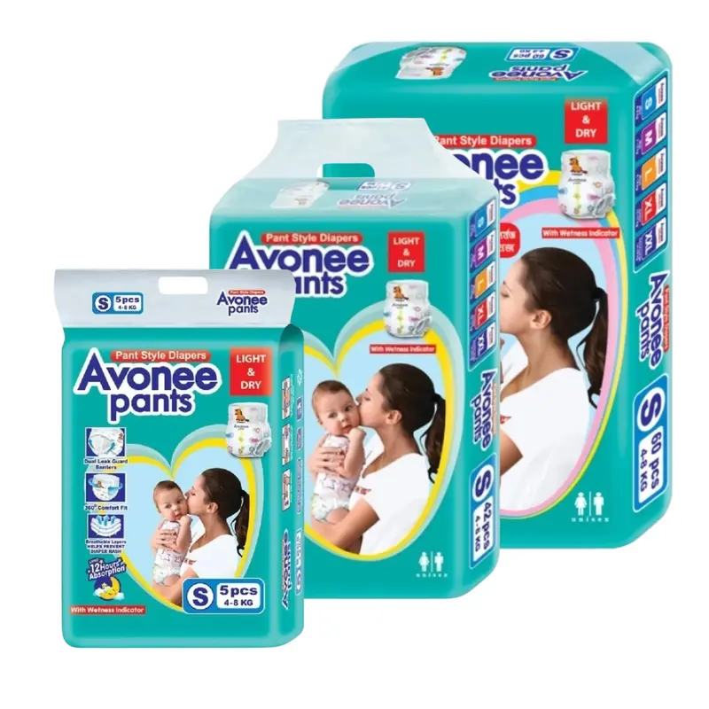 Avonee Pants System Baby Daiper (S Size) (4-8KG)