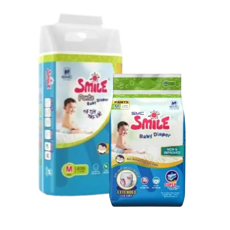 Smile Pant System Baby Diaper (M-Size) (7-12kg)