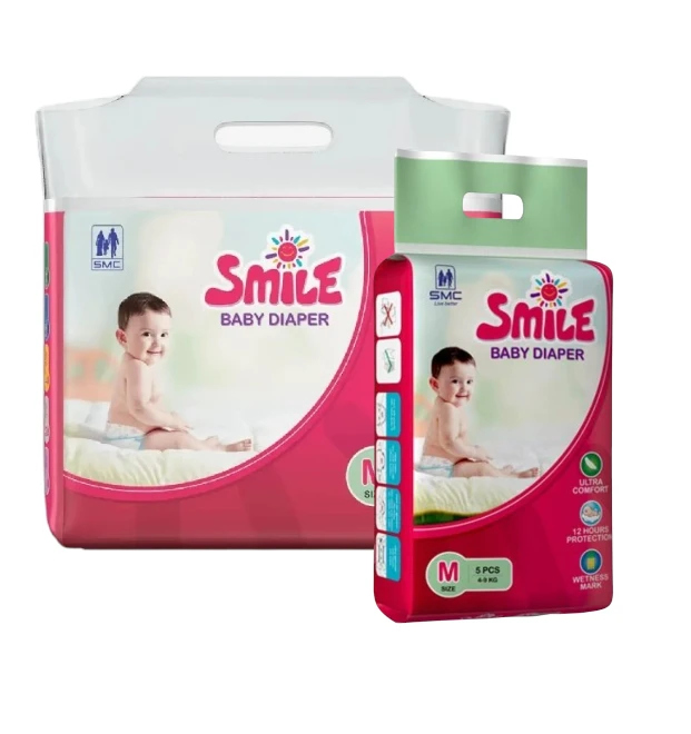 Smile Belt System Baby Diaper (Size-M) (4-9kg)