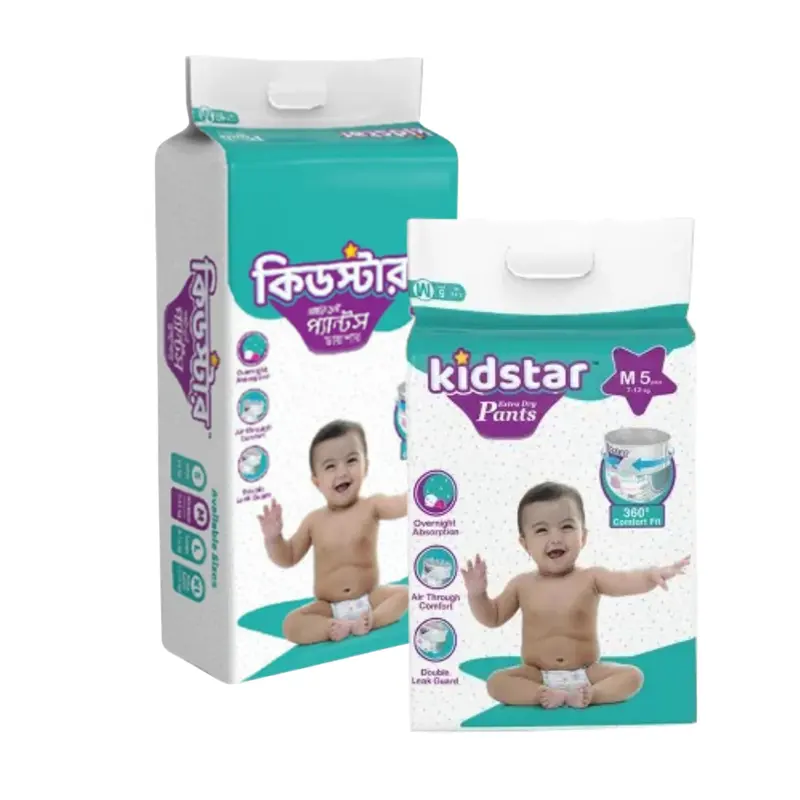 Kidstar Baby Paint style Baby Diaper (M-Size) (6-11kg)