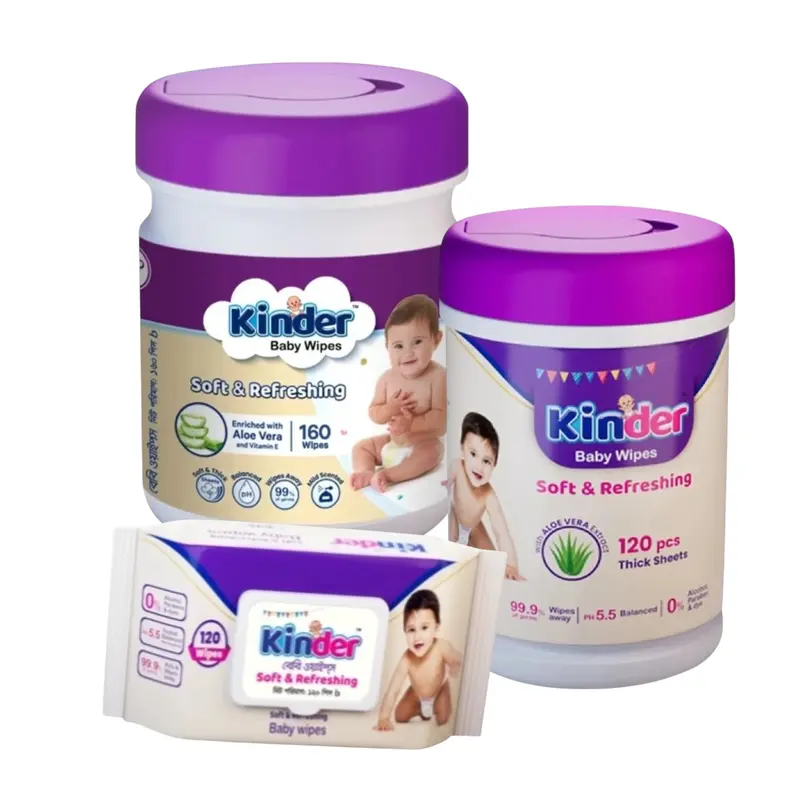Kinder Baby Wipes Soft & Refreshing
