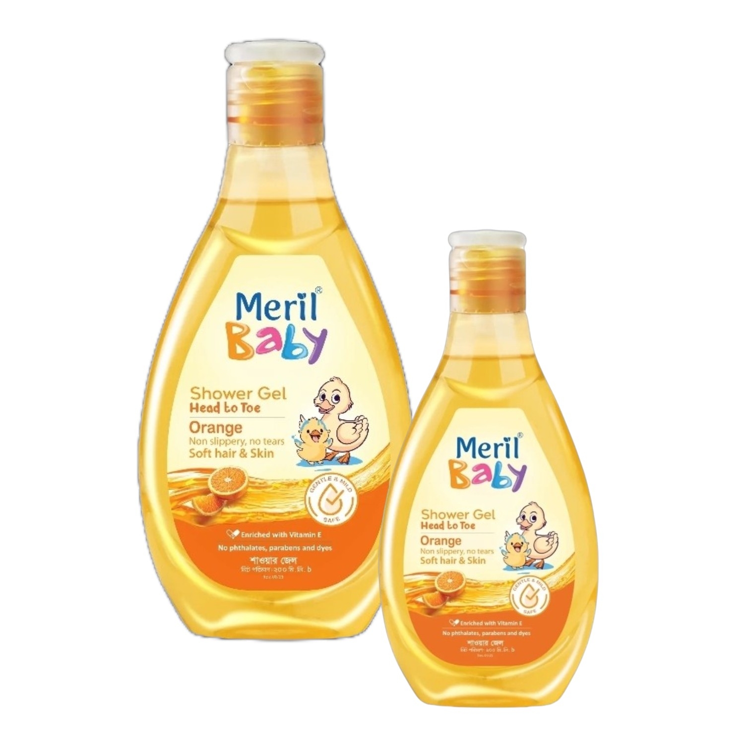 Meril Baby Shower Gel Head to Toe Orange 