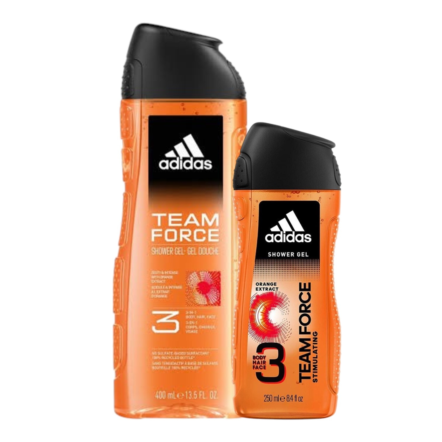 Adidas Team Force 3in1 Body, Hair And Face Shower Gel