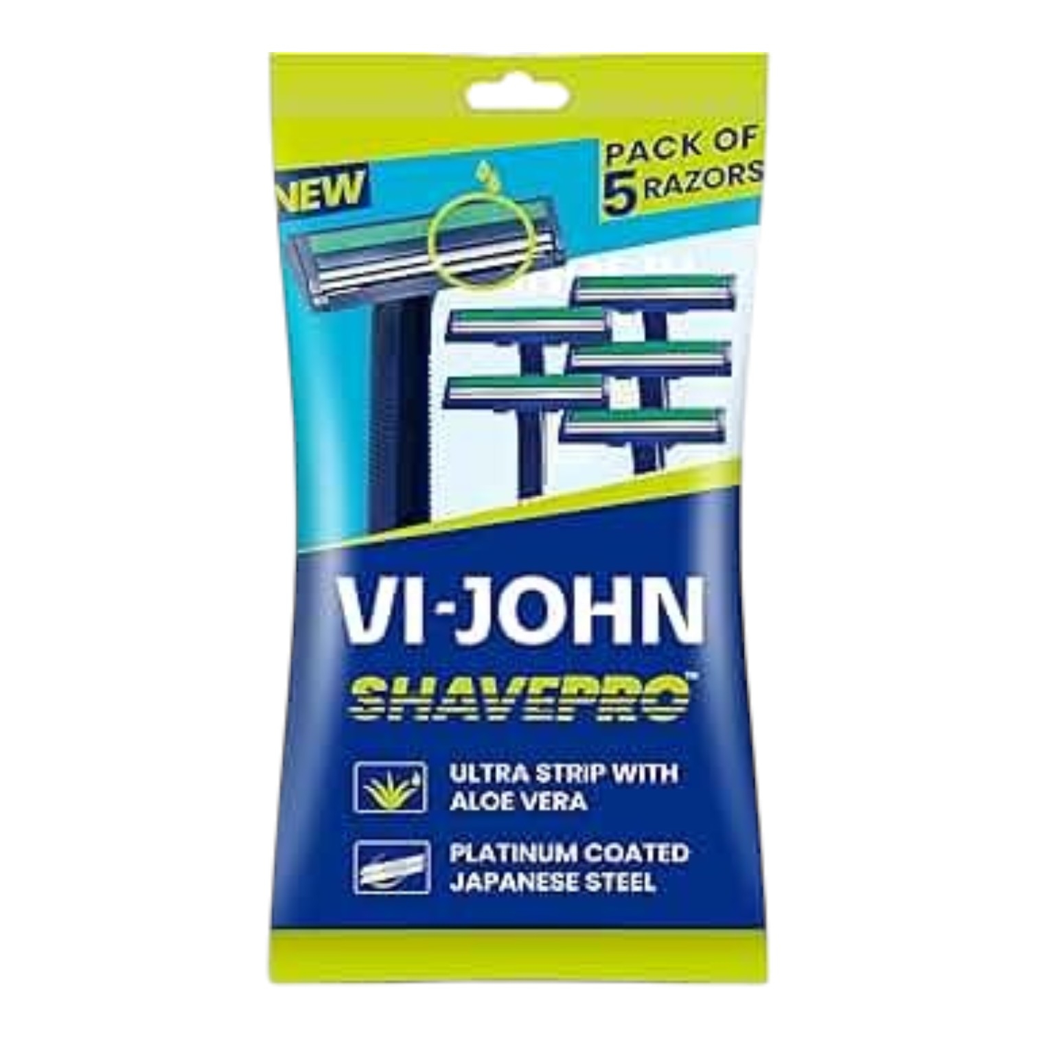 VI-John Shavepro Twin Blade Razor (Pack of 5pcs )