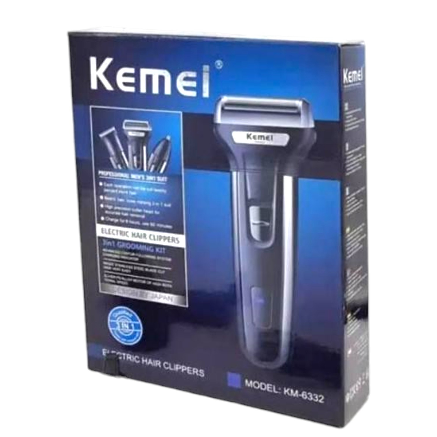 Kemei KM-6330 3 In 1 Hair & Beard Trimmer