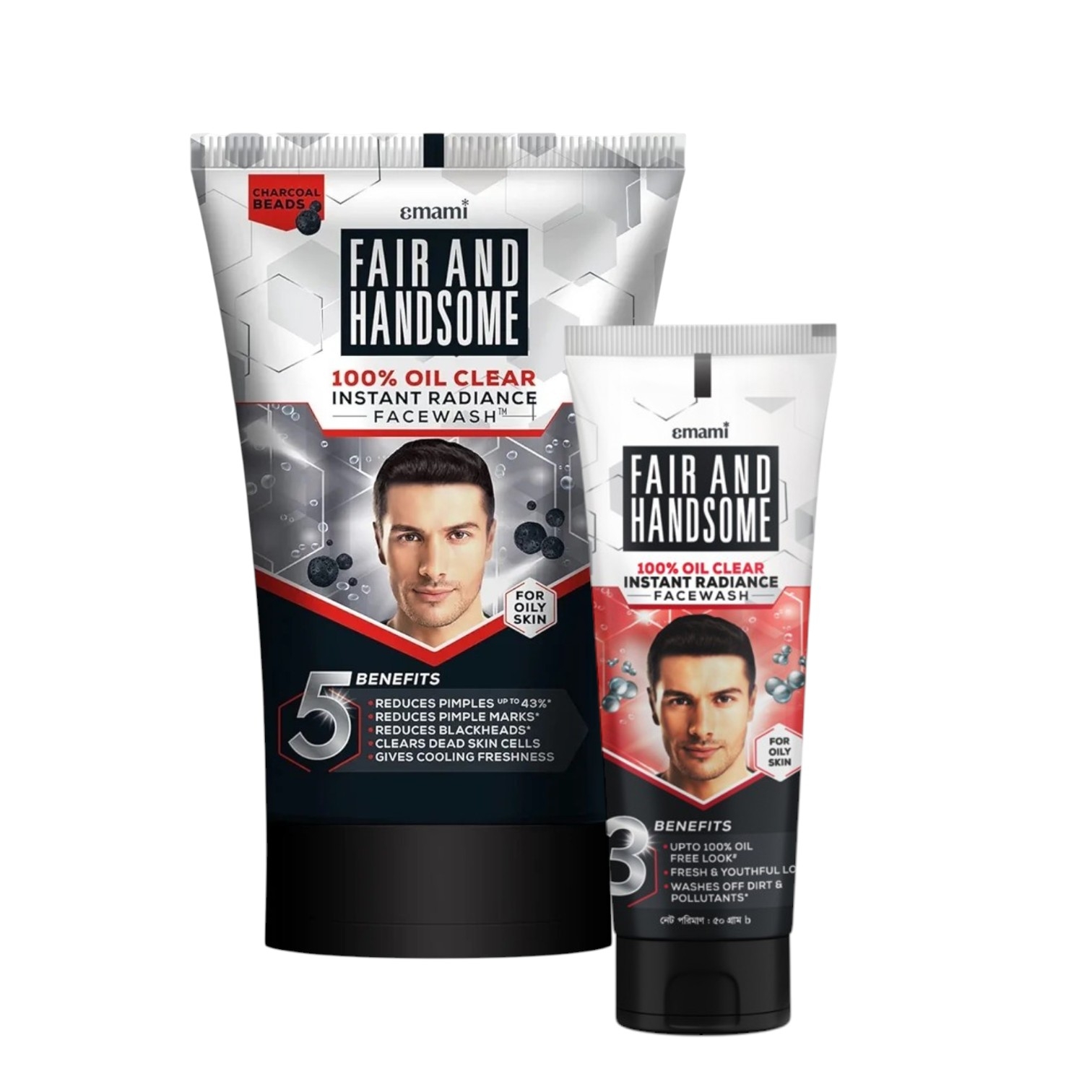Fair and Handsome 100% Oil Clear Instant Radiance Face Wash 