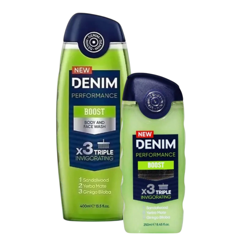 Denim Performance Boost Body and Face Wash X 3 Triple Invigorating