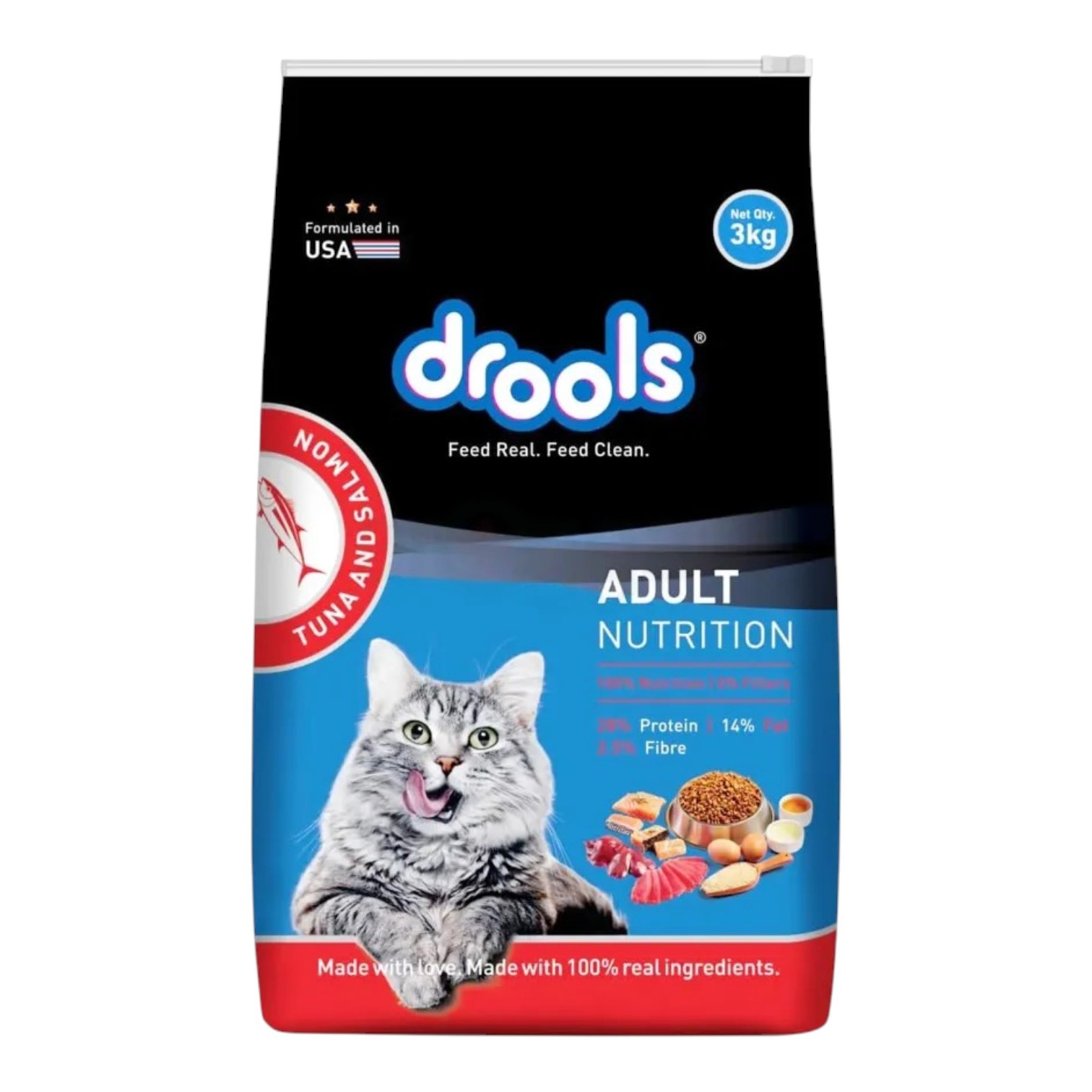 Drools Tuna & Salmon Flavour Adult Cat Food