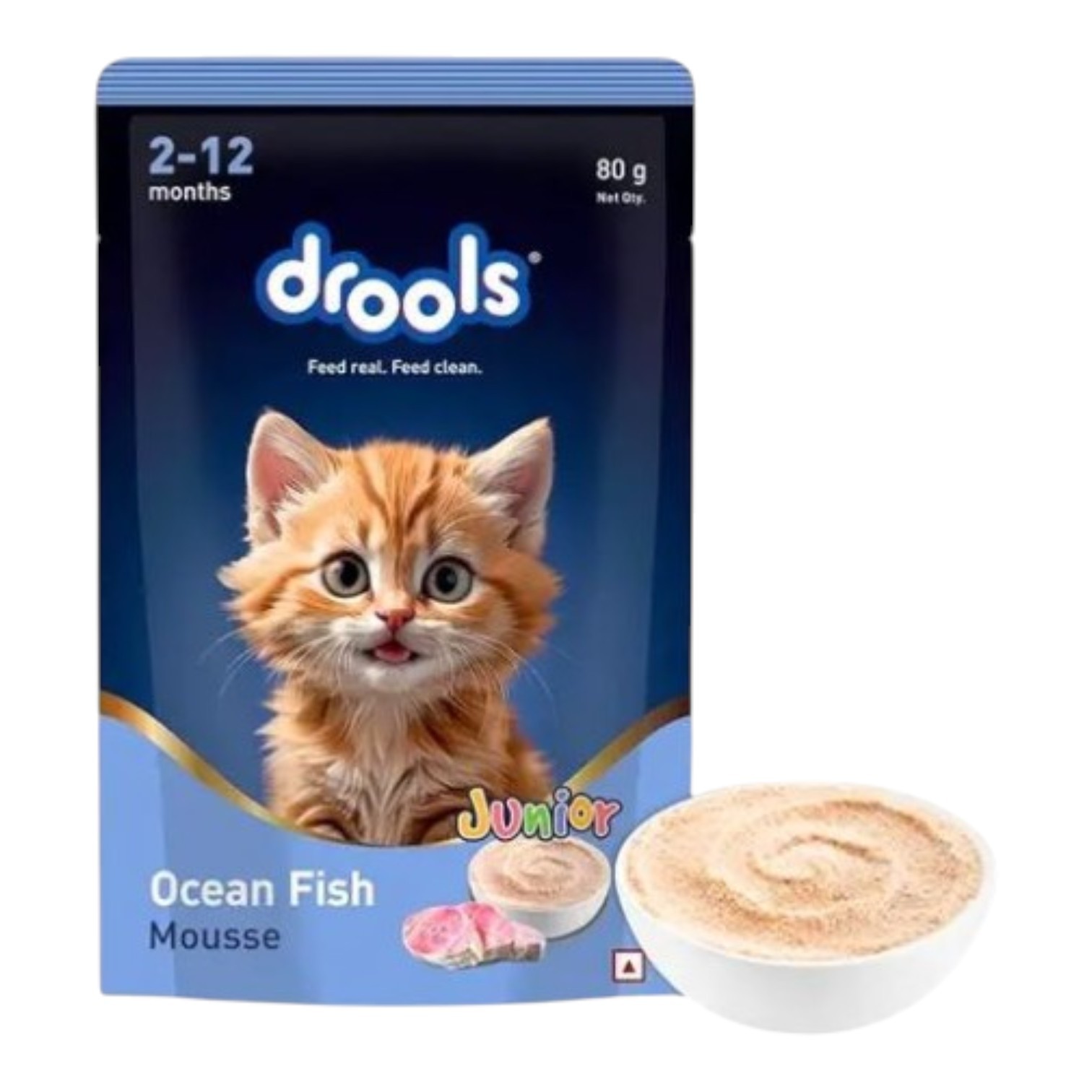 Drools Cat Food Junior Ocean Fish Mousse Flavour 