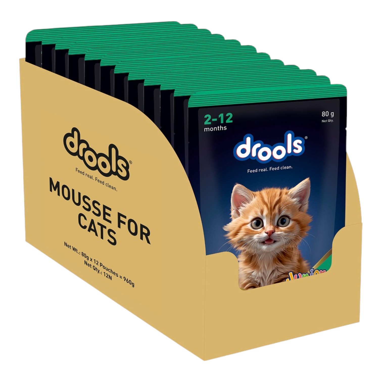 Drools Cat Food Junior Tuna Mousse Flavour 