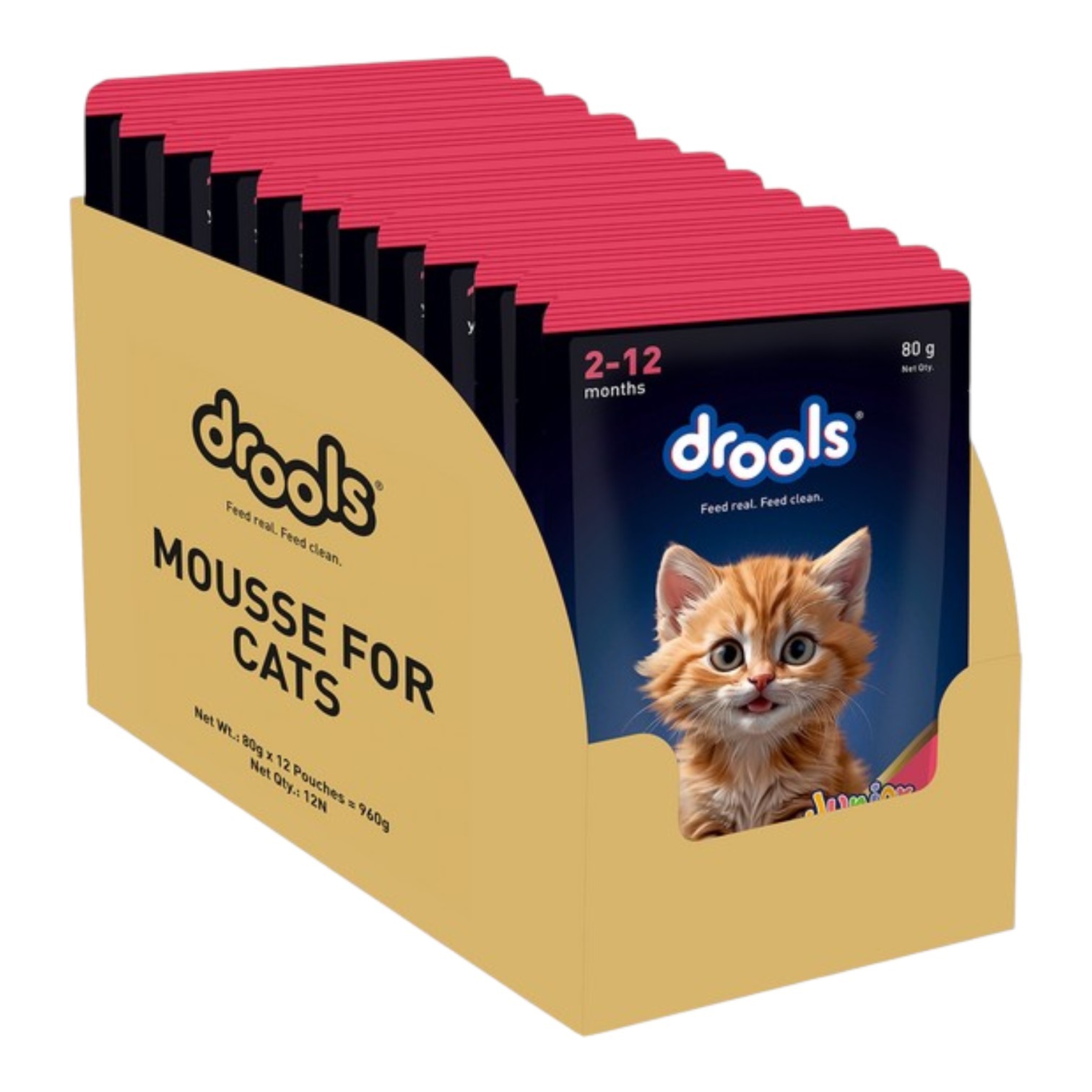 Drools Cat Food Junior Salmon Mousse Flavour 