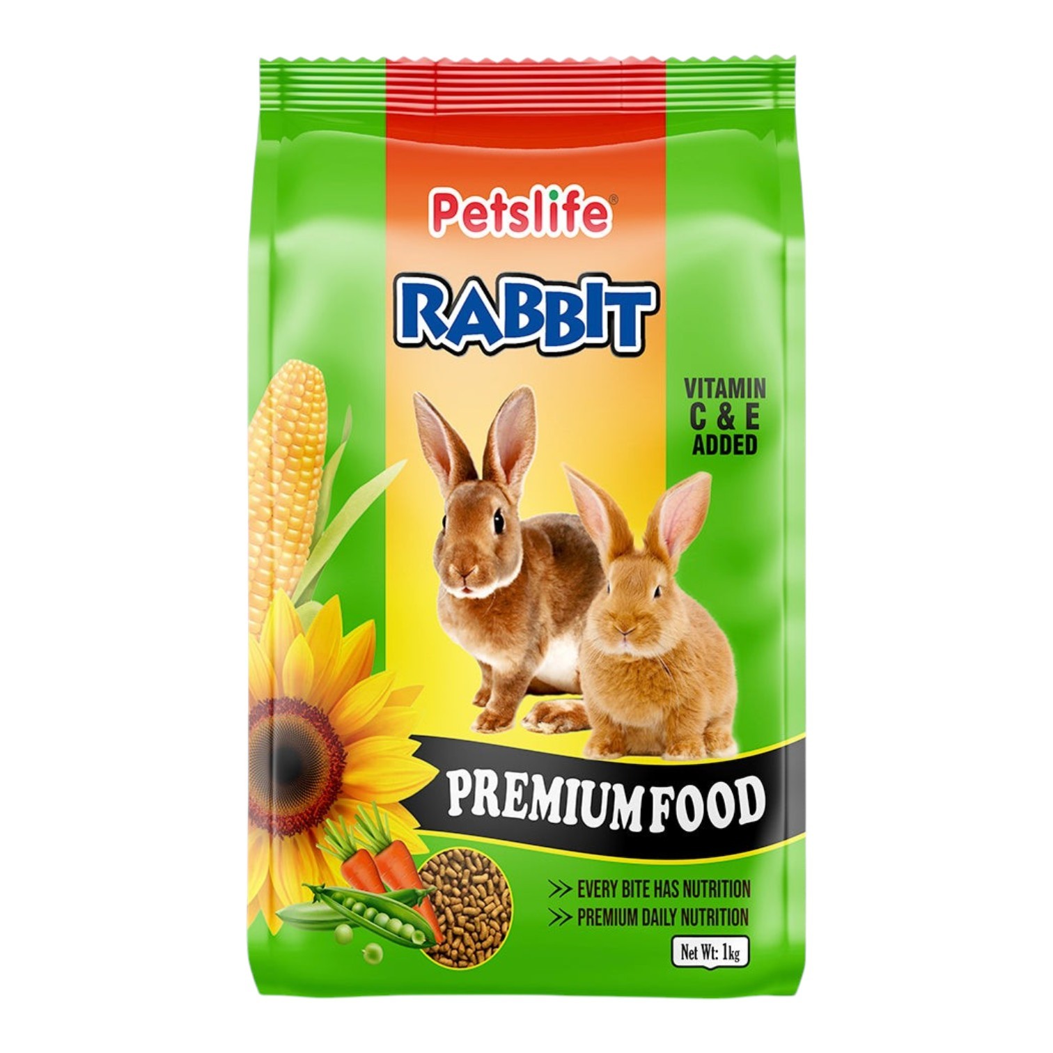 Petslife Rabbit Premium Food Pellets with Essential Nutrients