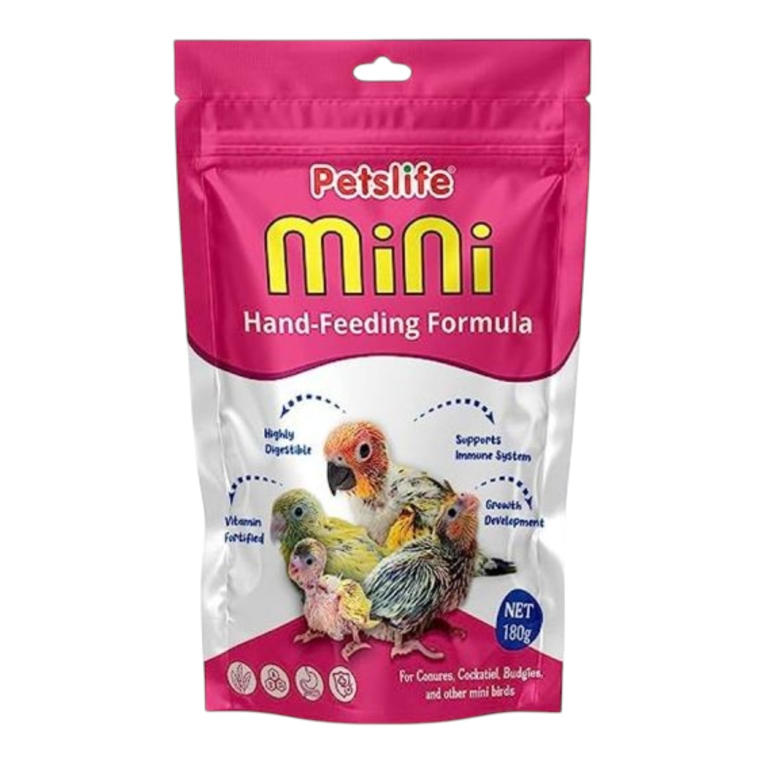 Petslife Mini Hand Feeding Formula For Baby Bird Food
