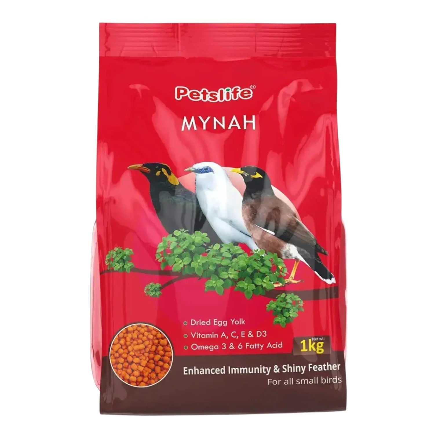 Petslife Mynah Rellet Food, Bird Food