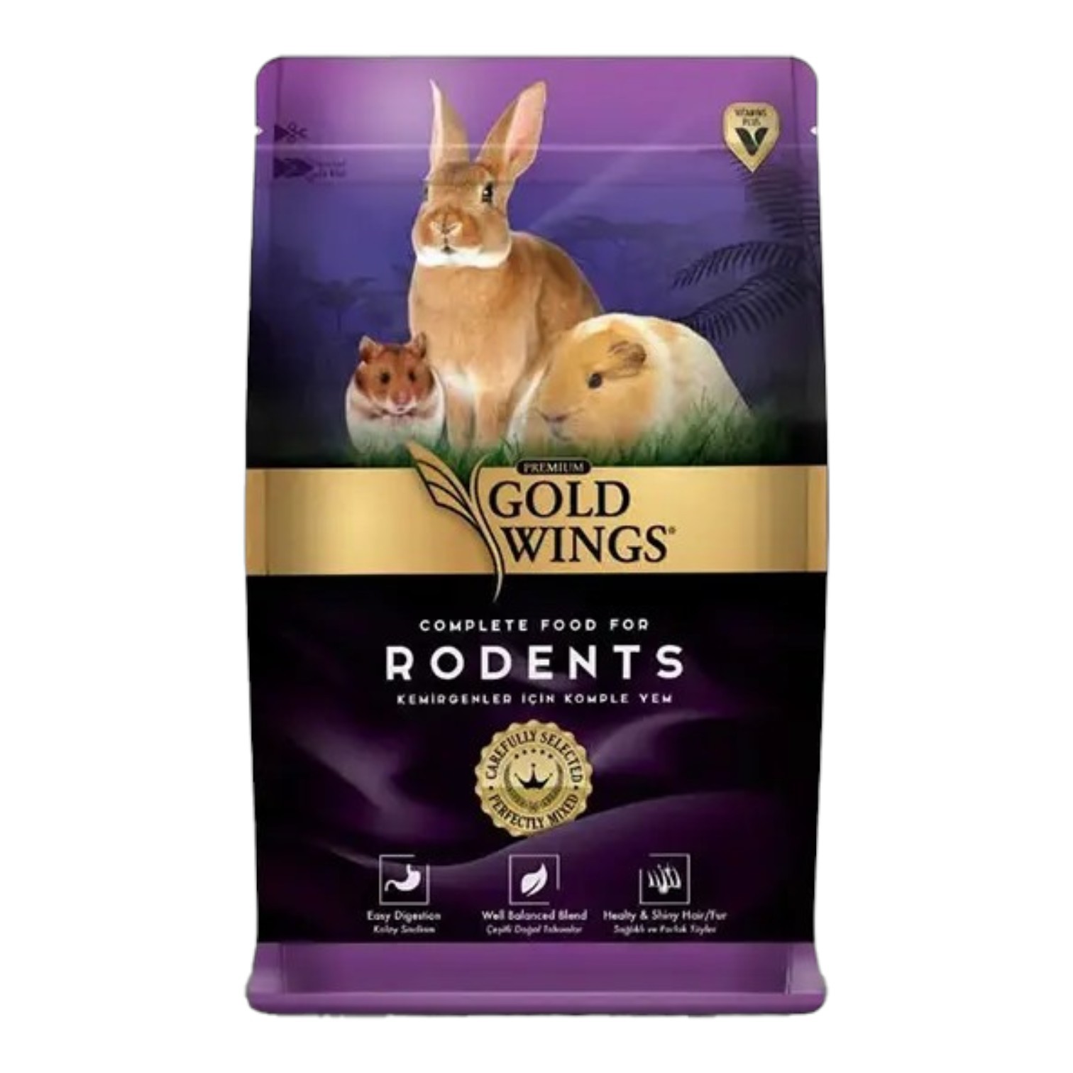 Gold Wings Complete Food For Hamster, Rodents and Rabbit 