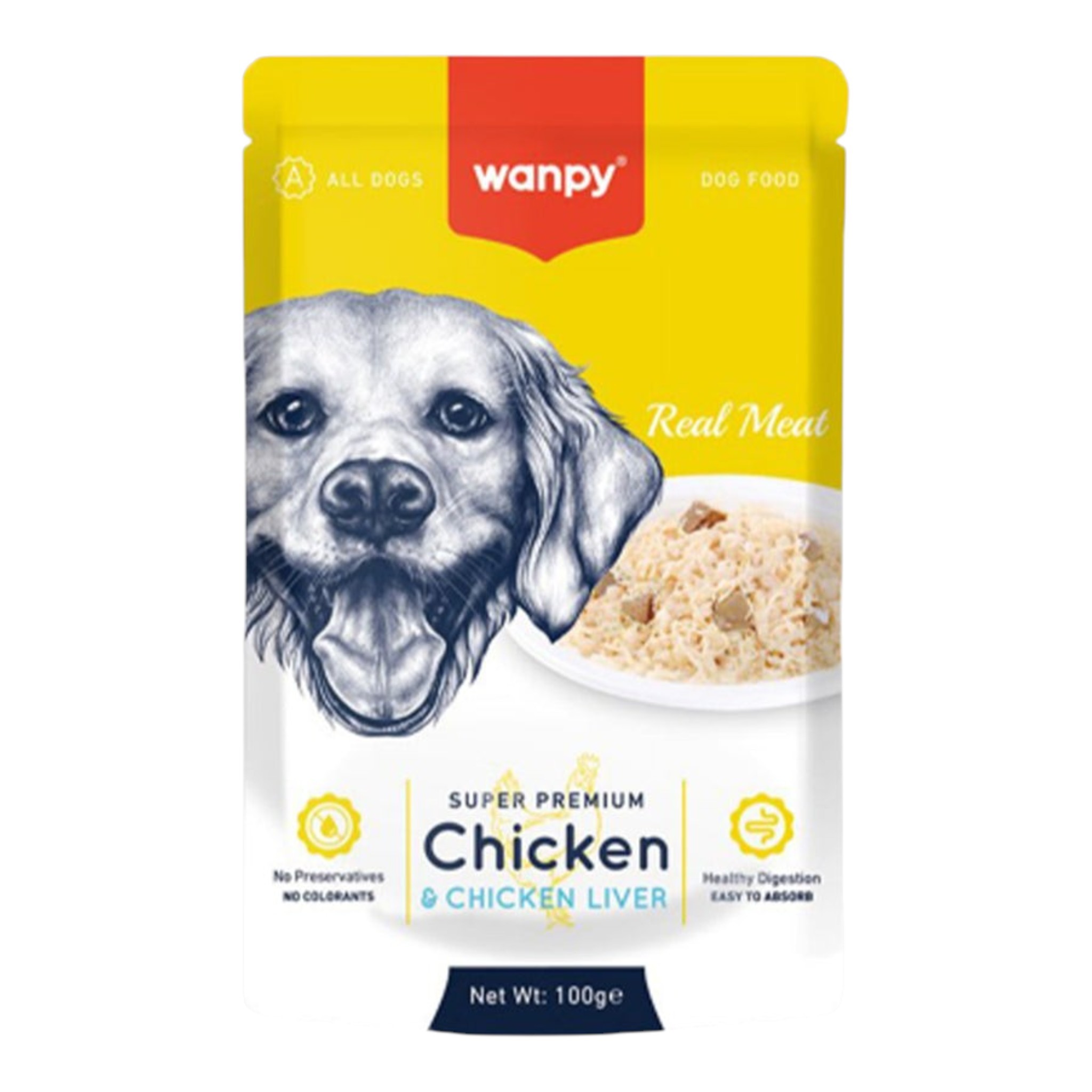 Wanpy Super Premium Chicken and Chicken Liver Dog Food 