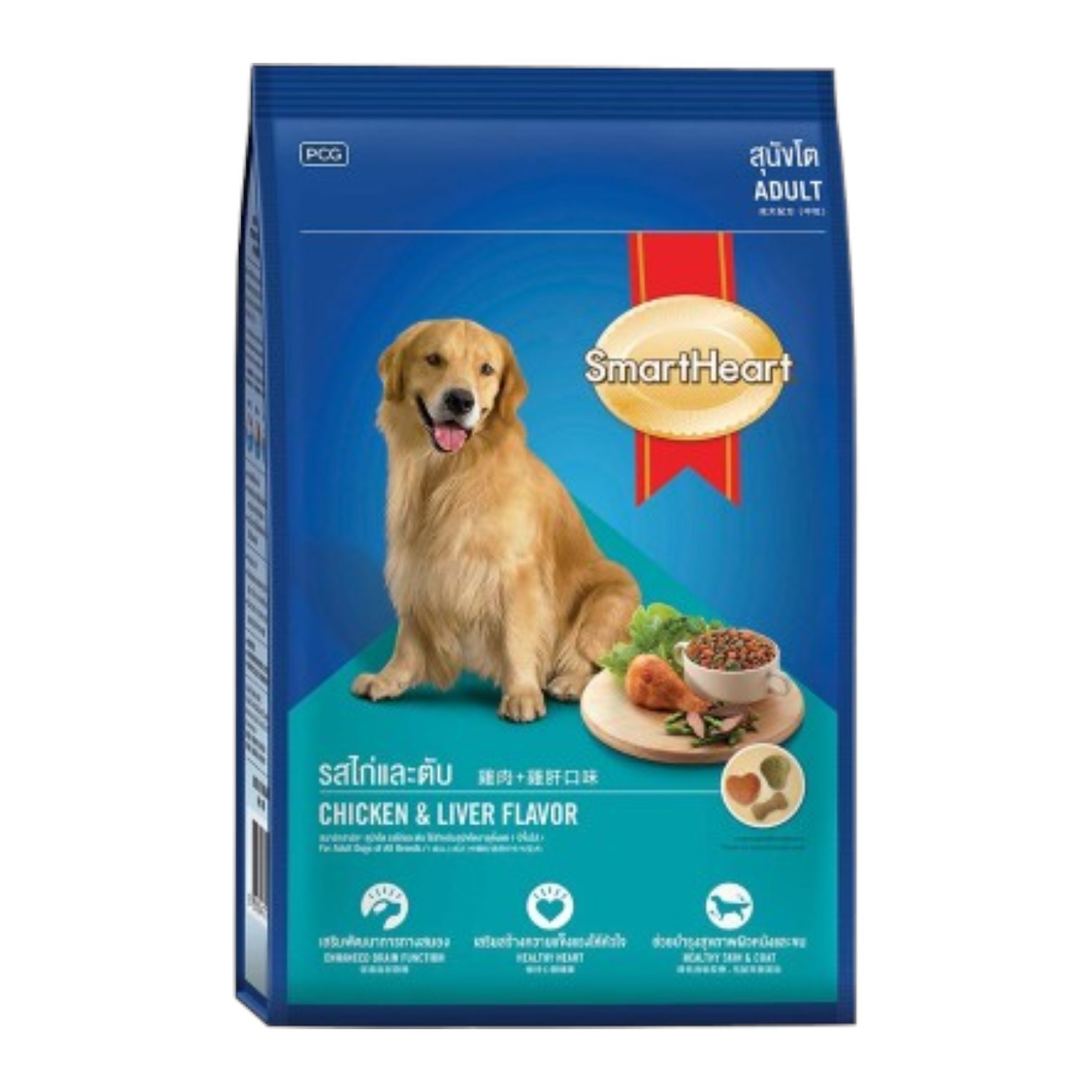 SmartHeart Adult Dog Food Chicken And Liver Flavor