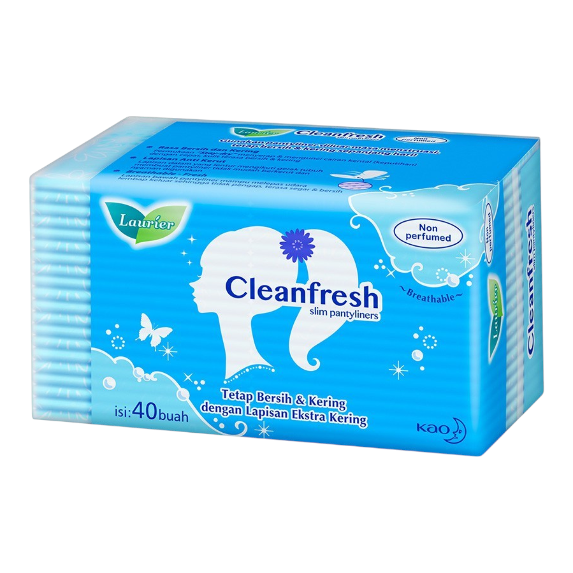 Laurier Cleanfresh Slim Pantyliners — Non-Perfumed (Unscented)