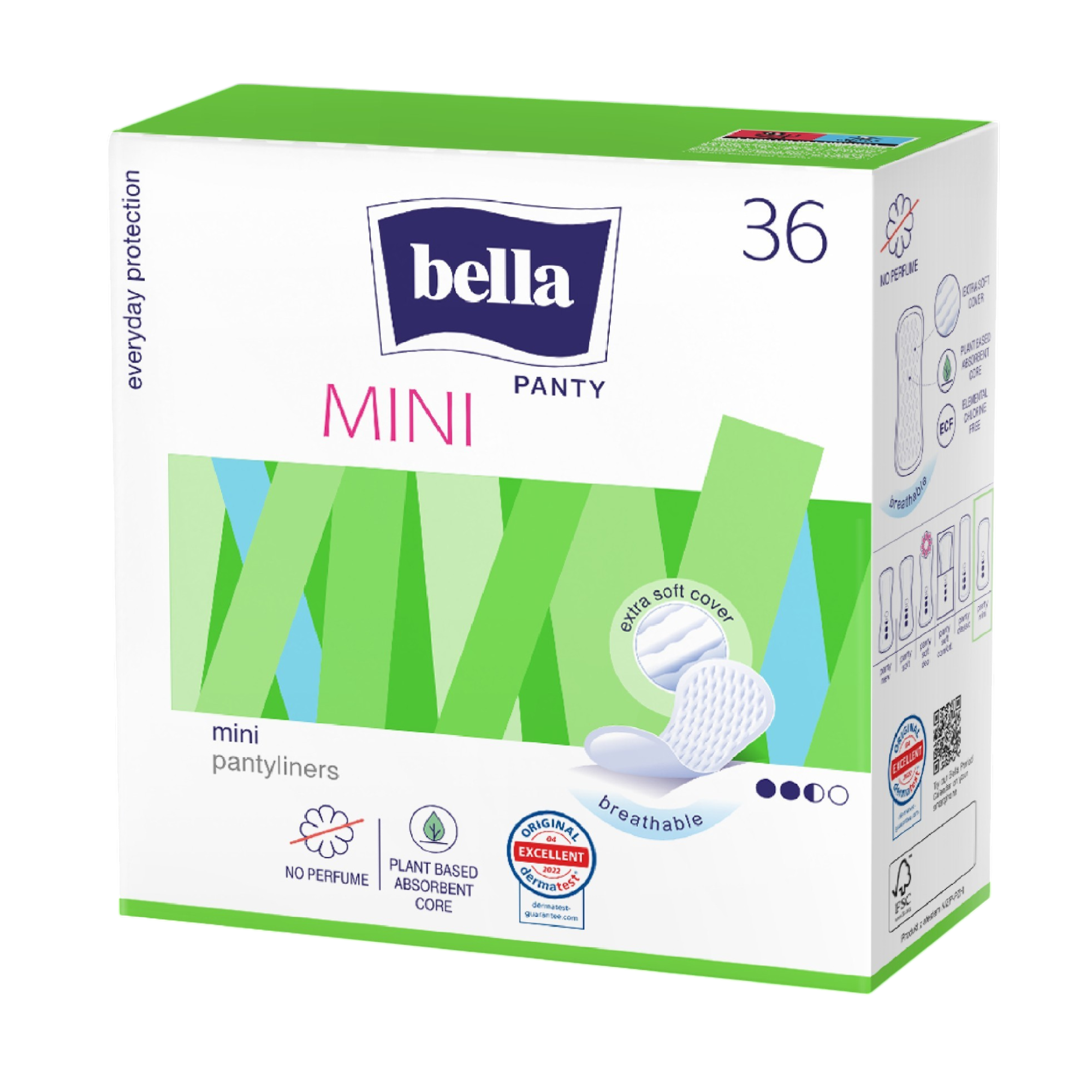 Bella Panty Mini Breathable Panty Liners (135mm)