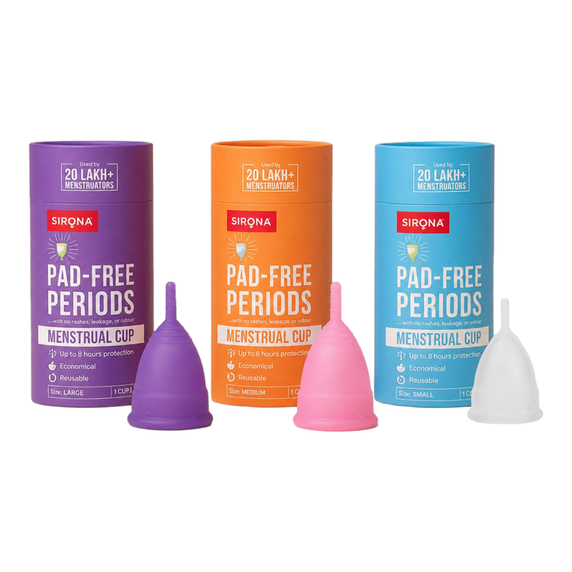 Sirona Pad-Free Periods Menstrual Cup