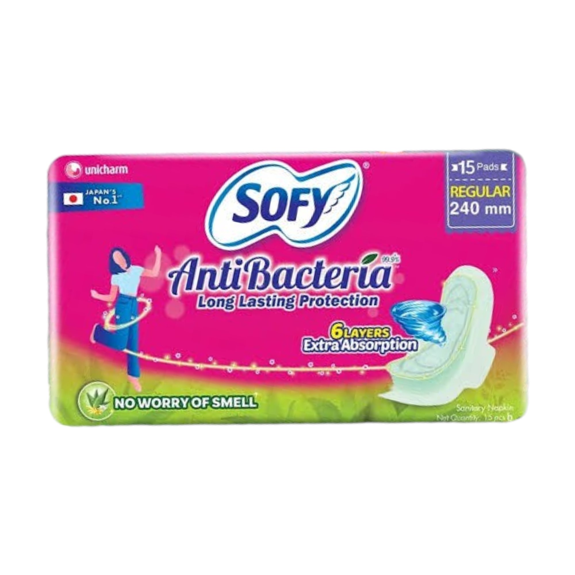 Sofy Antibacteria Long Lasting Protection 240mm