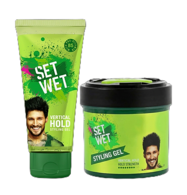 Set Wet Hair Gel Vertical Hold Styling