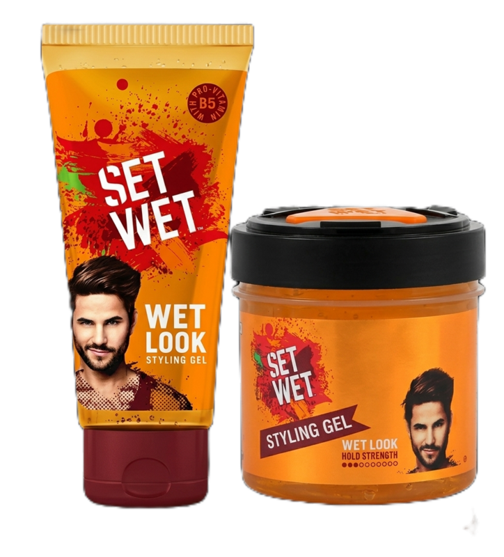 Set Wet Hair Gel Wet Look Styling