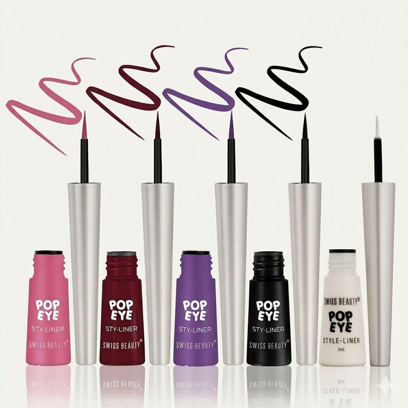 Swiss Beauty POP EYE STYLE-LINER PACK OF 5