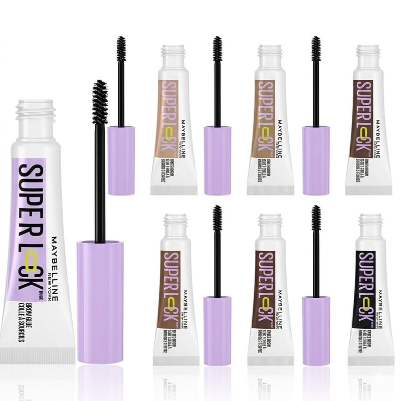 Maybelline New York Super Lock Brow Glue Clear and Tinted Eyebrow Gel