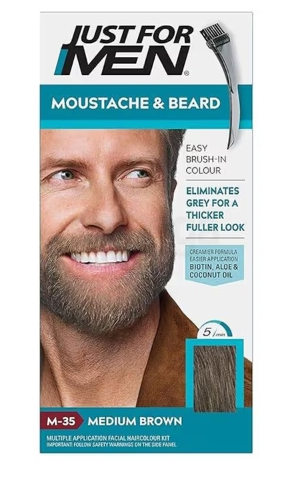 Just for Men Color Gel Mustache & Beard
