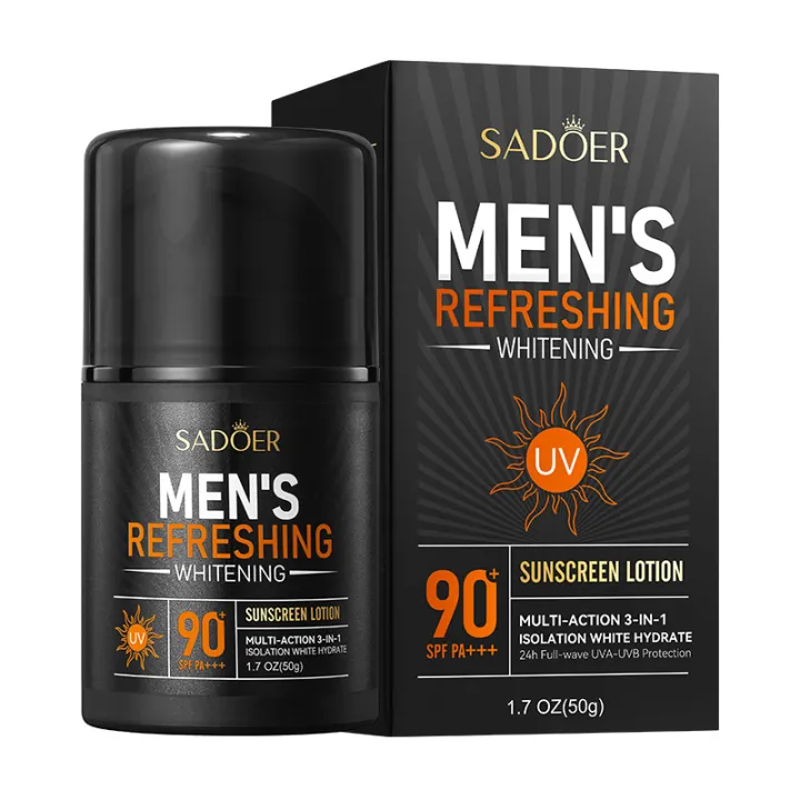 SADOER SPF 90+ Men’s Sunscreen 3-in-1 Whitening Lotion 