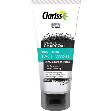Clariss Bamboo Charcoal Men Face Wash 100ml