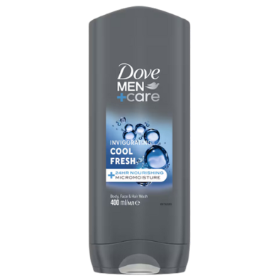 Dove Men Care In. Cool Fresh Body Face and Hair Wash 400 ml