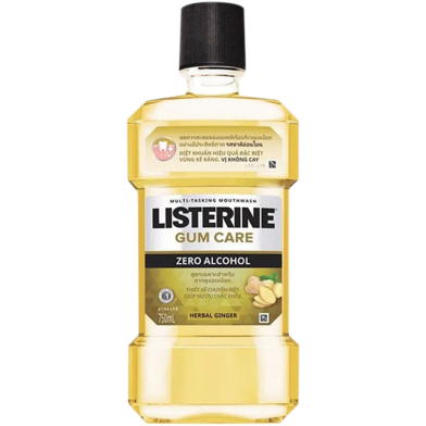 Listerine Herbal Ginger Gum C. Zero Alcohol Mouthwash