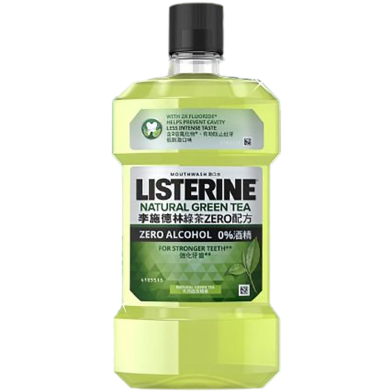 Listerine Natural Green Tea Zero Alcohol Mouthwash 