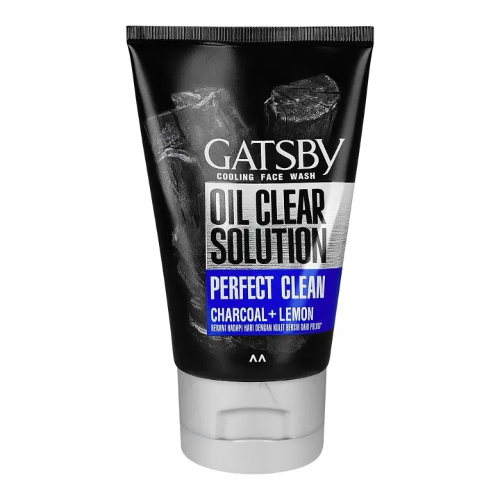 Gatsby Cooling Face Wash Oil Clear Solution perfect Clean Charcoal+ Lemon