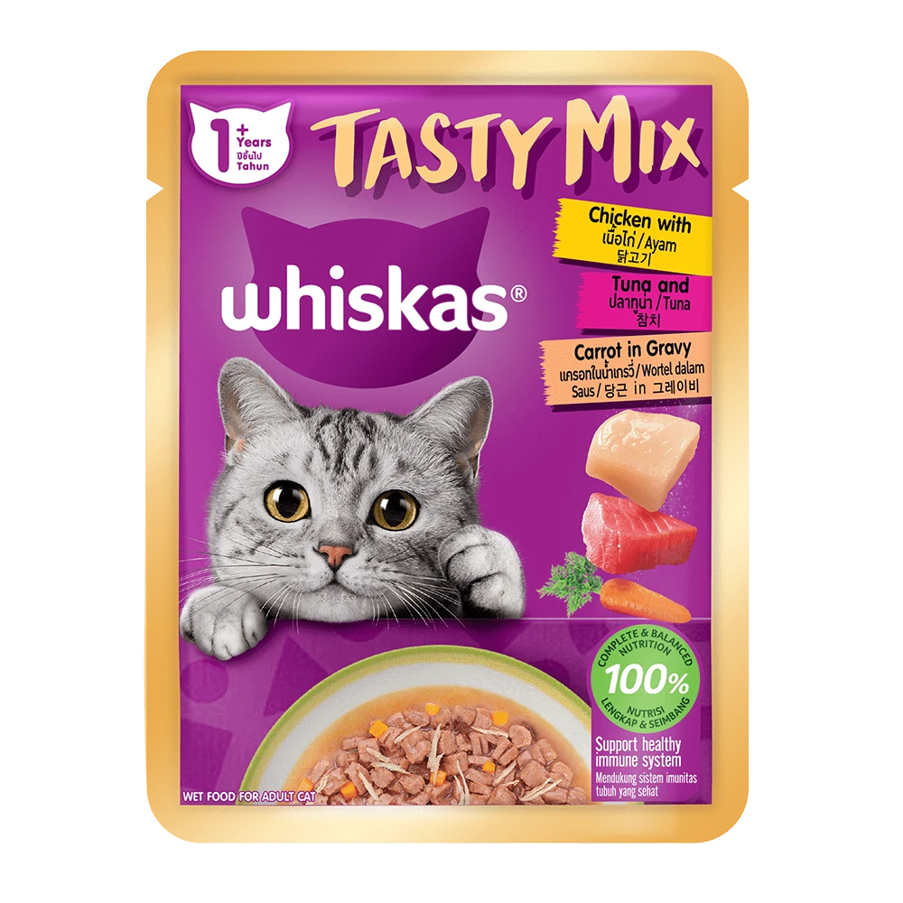 Whiskas Adult Cat Food Tasty Mix Chicken & Tuna