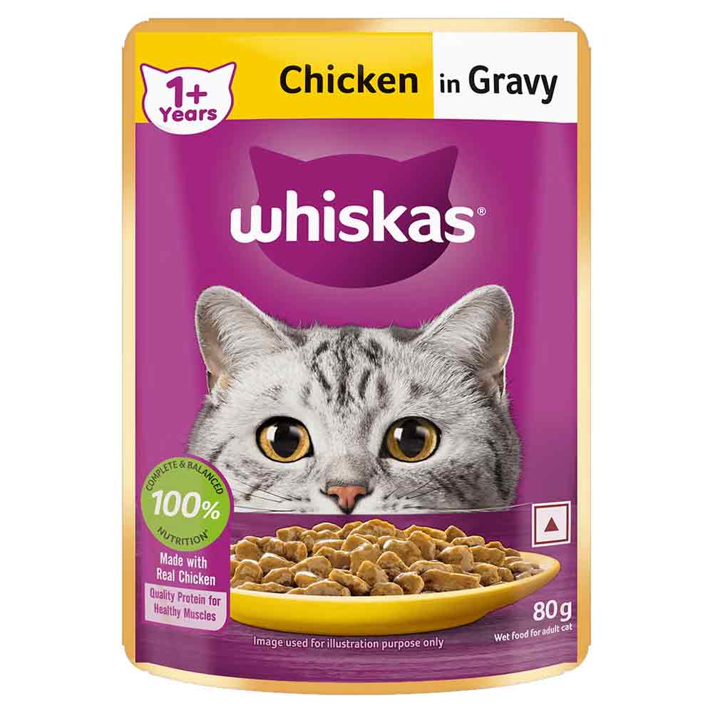 Whiskas Cat Food Adults Chicken in Gravy