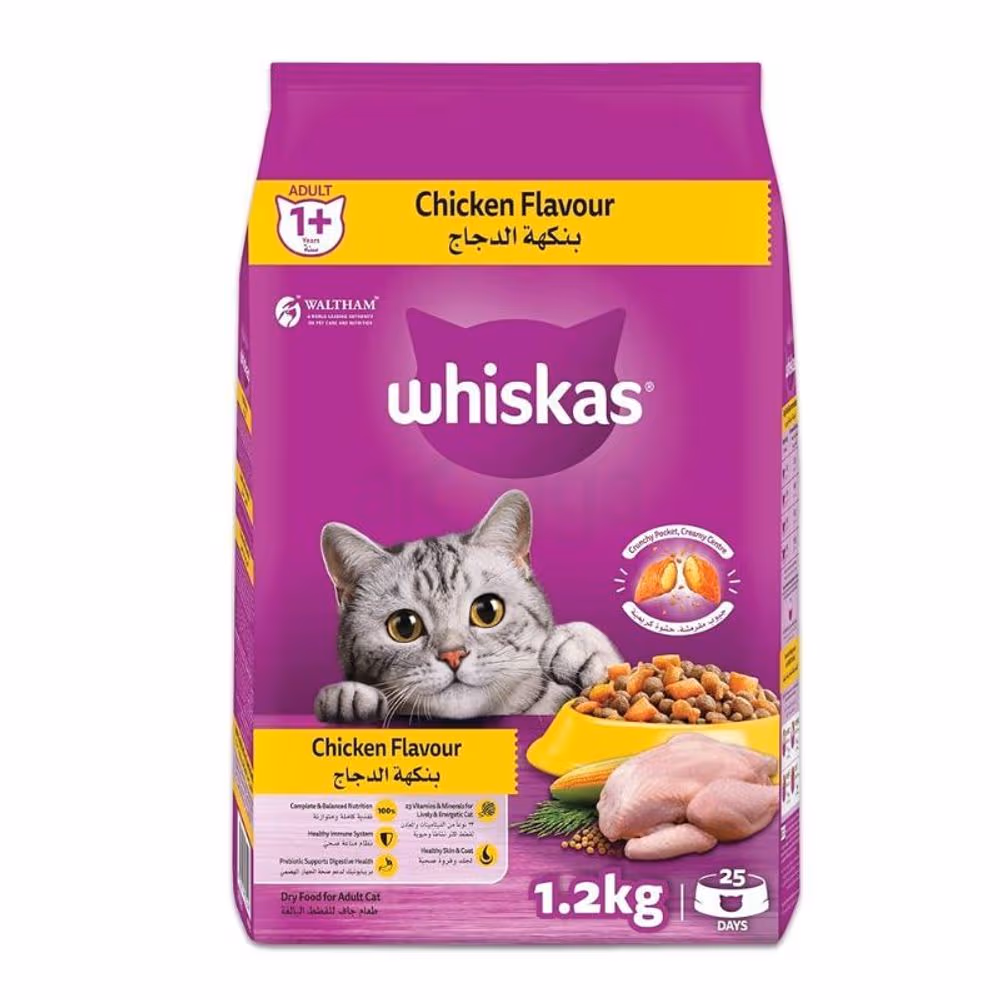 Whiskas Adult Cat Food Chicken Flavour