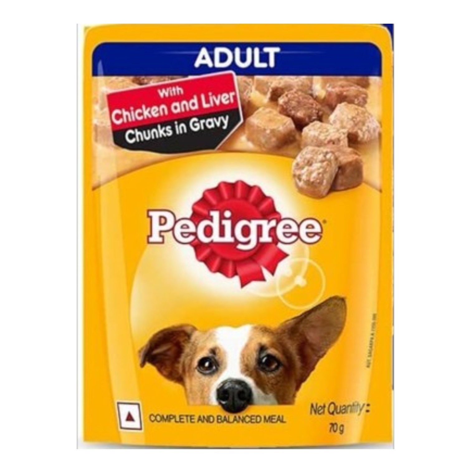 Pedigree Adult Dog Food Chicken and Liver Chunks In Gravy