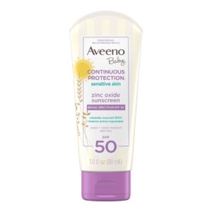 Aveeno Baby Continuous Protection Zinc Oxide Sunscreen 88ml