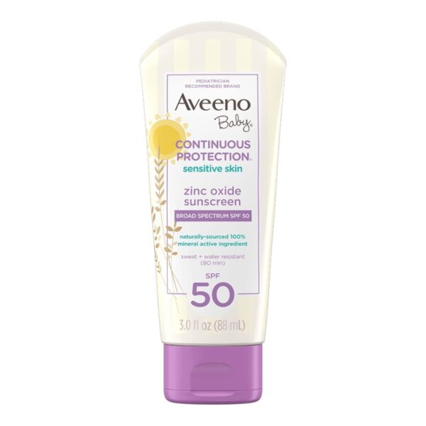 Aveeno Baby Continuous Protection Zinc Oxide Sunscreen 88ml