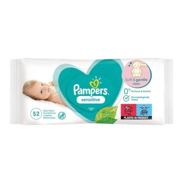 Pampers Sensitive Baby Wipes- 52pcs